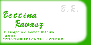 bettina ravasz business card